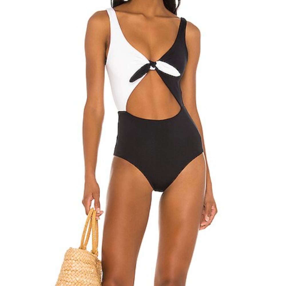 L*space Kylie black and white one piece new size 8